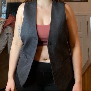 Gray Sleeveless Vest